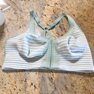 Cacique cotton blend wireless t-strap bra, 40DDD